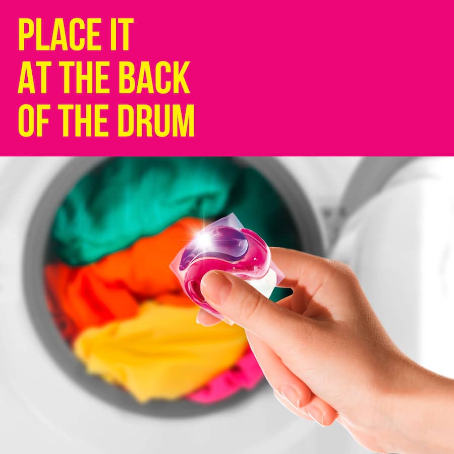 Surf Laundry Capsules Tropical, vibrant capsules offering delightful floral and fruity scents for a powerful clean in every wash.