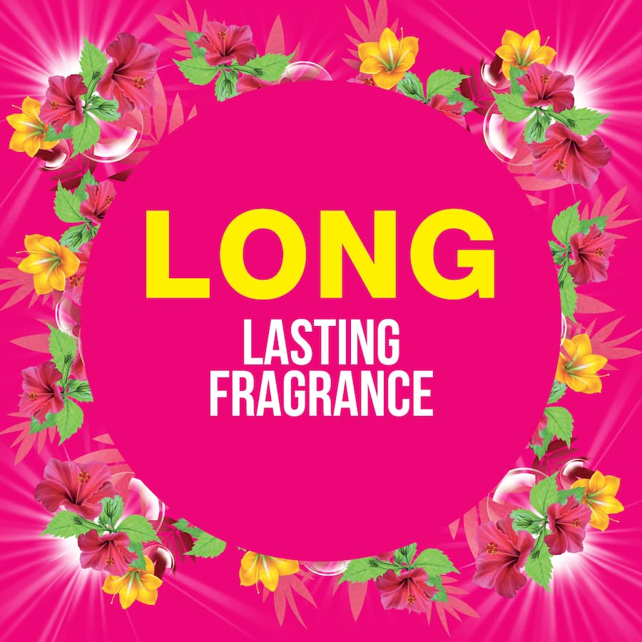 Surf Laundry Capsules Tropical: eco-friendly capsules delivering powerful clean and vibrant floral-fruity fragrance for fresh laundry.
