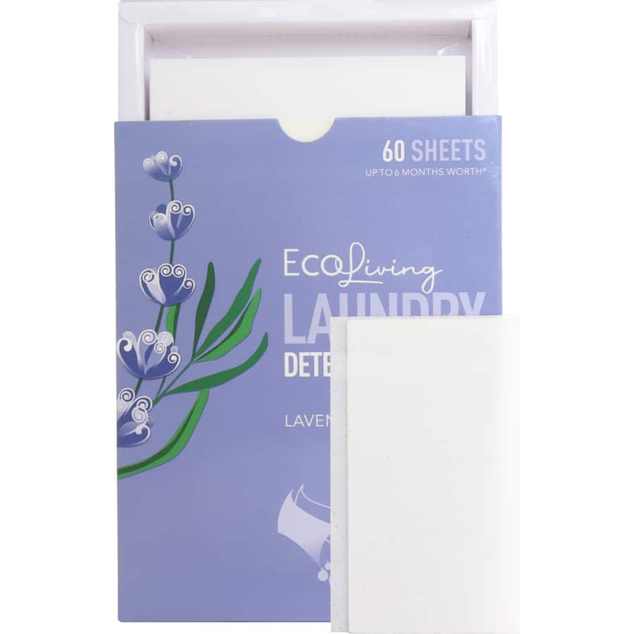 Eco-friendly lavender laundry detergent sheets for a powerful, low-waste cleaning experience.