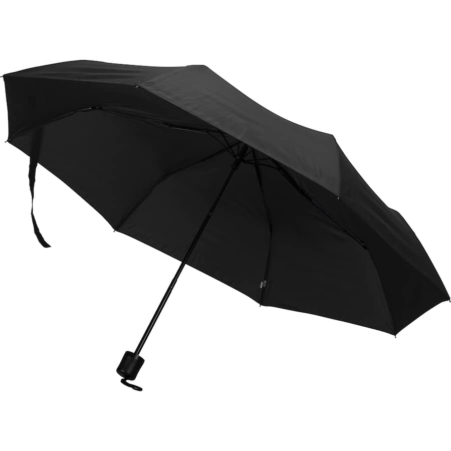 Compact Peros Thrifty Folding Umbrella with stylish design, durable wind-resistant frame, and automatic open/close mechanism.