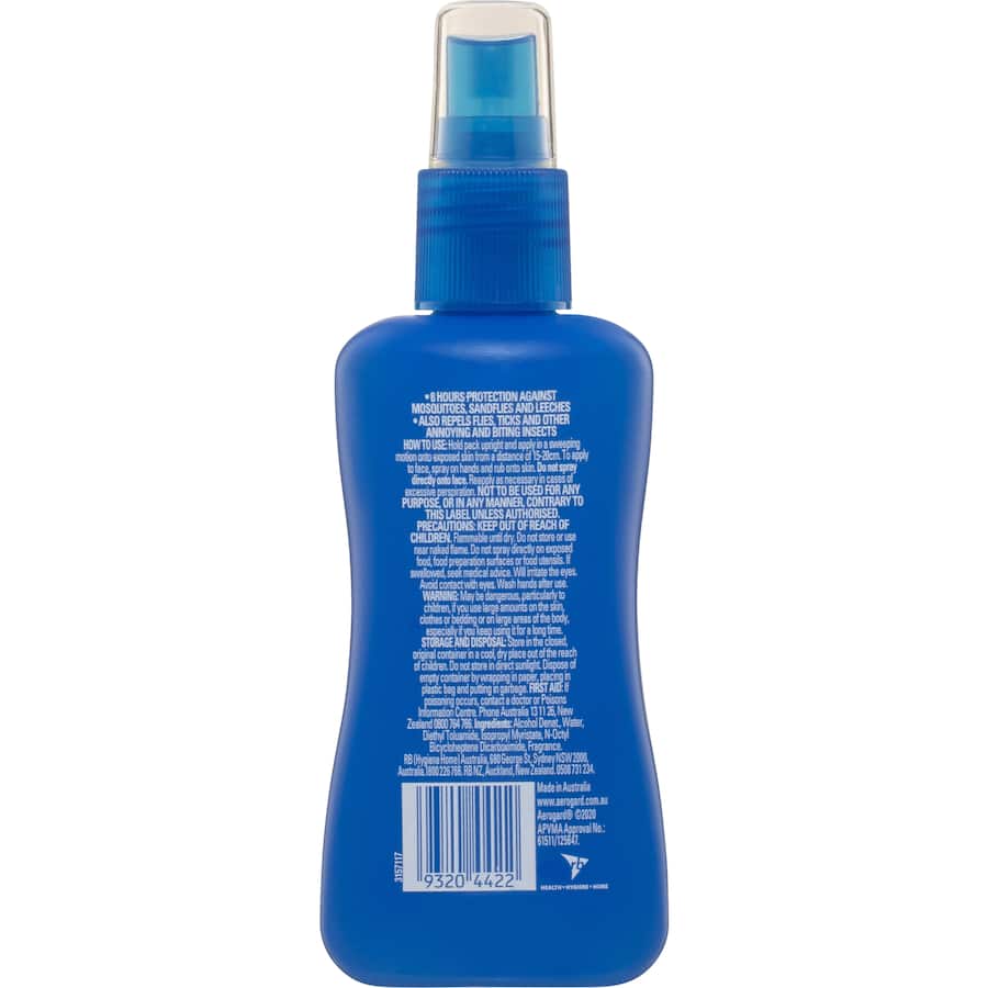Aerogard Insect Repellent Pump Spray providing 6-hour protection against mosquitoes and other biting insects for outdoor adventures.
