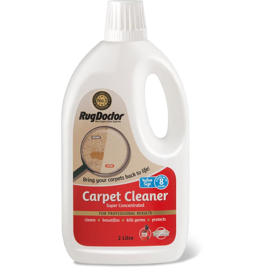 Rug Doctor Carpet Care Cleaner for machines, removes stains and allergens, super concentrate for professional-strength cleaning.