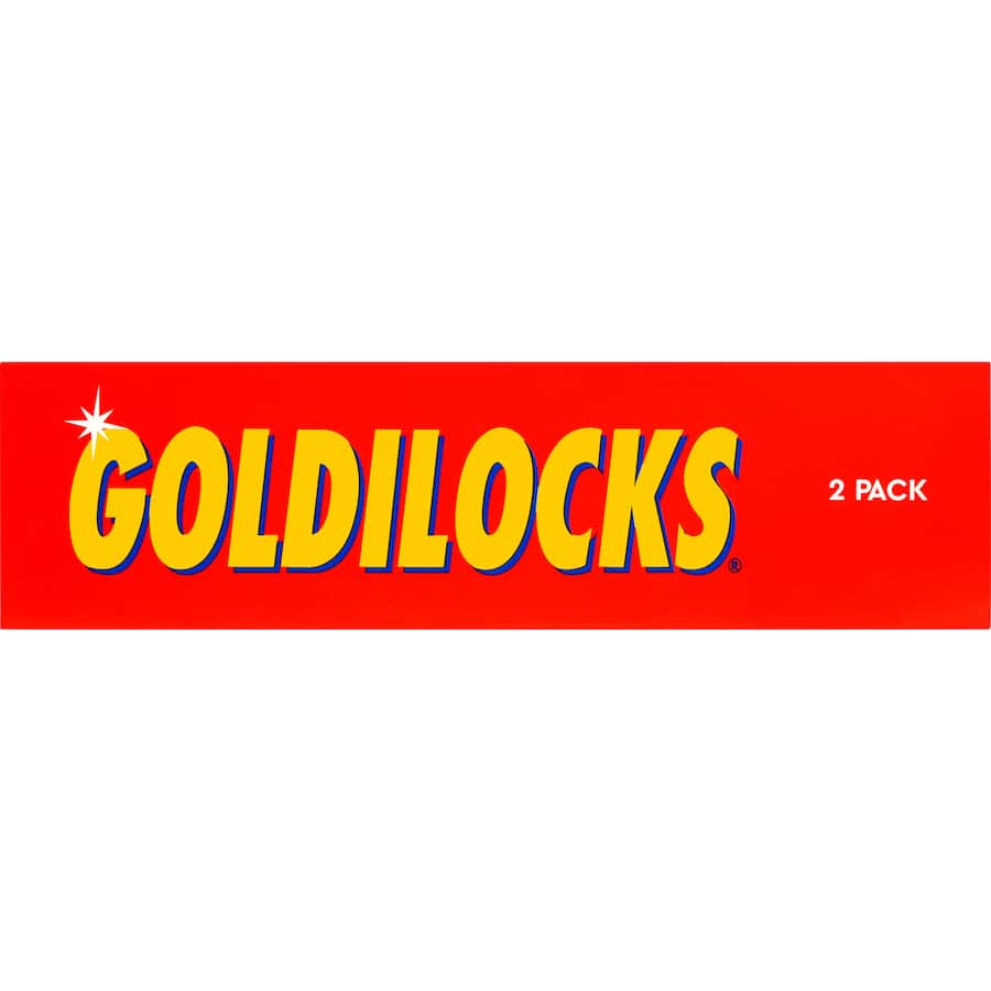 Goldilocks Multipurpose Scourer twin pack, durable brass, non-rusting, for tough cleaning and versatile household tasks.