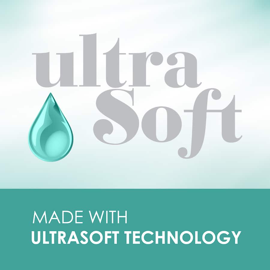 Paseo Ultra Soft Tissues cube featuring hypoallergenic, 3-ply tissues for gentle care and premium softness.