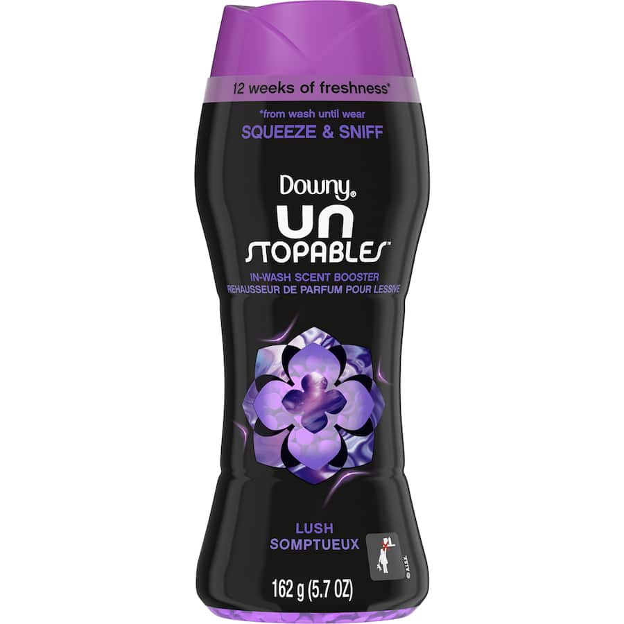 Downy Unstoppable Laundry Fragrance Booster infuses clothes with long-lasting floral scents for delightful freshness.