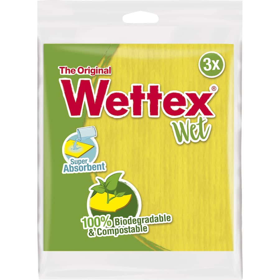 Vileda Wettex Wet Sponge Cloth 3pack