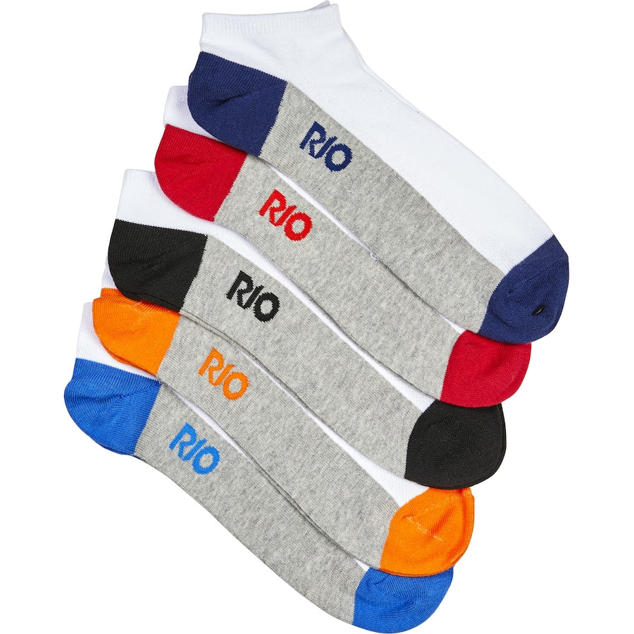 Rio Men's size 11 sports trainer liner socks, designed for comfort, moisture-wicking, and support during athletic activities.