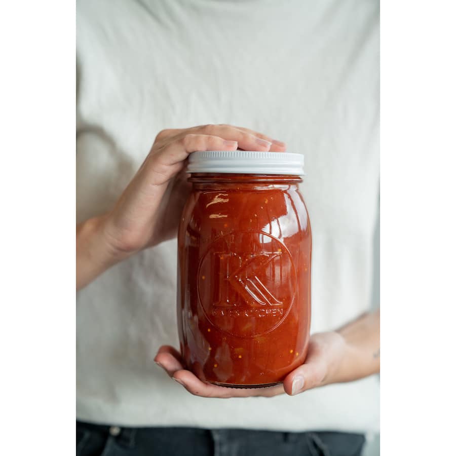 Kates Kitchen Embossed Preserving Jar Each 1L