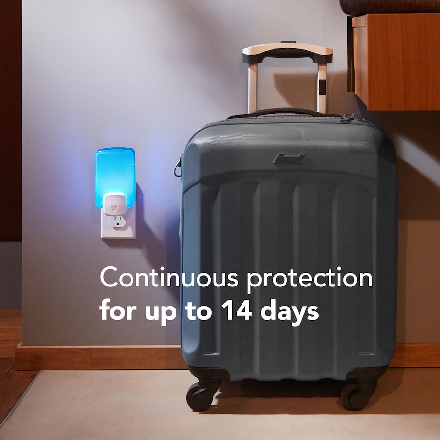 Raid Insect Light Trap features a sleek design that uses UV light to attract and capture flying insects for pest-free living.