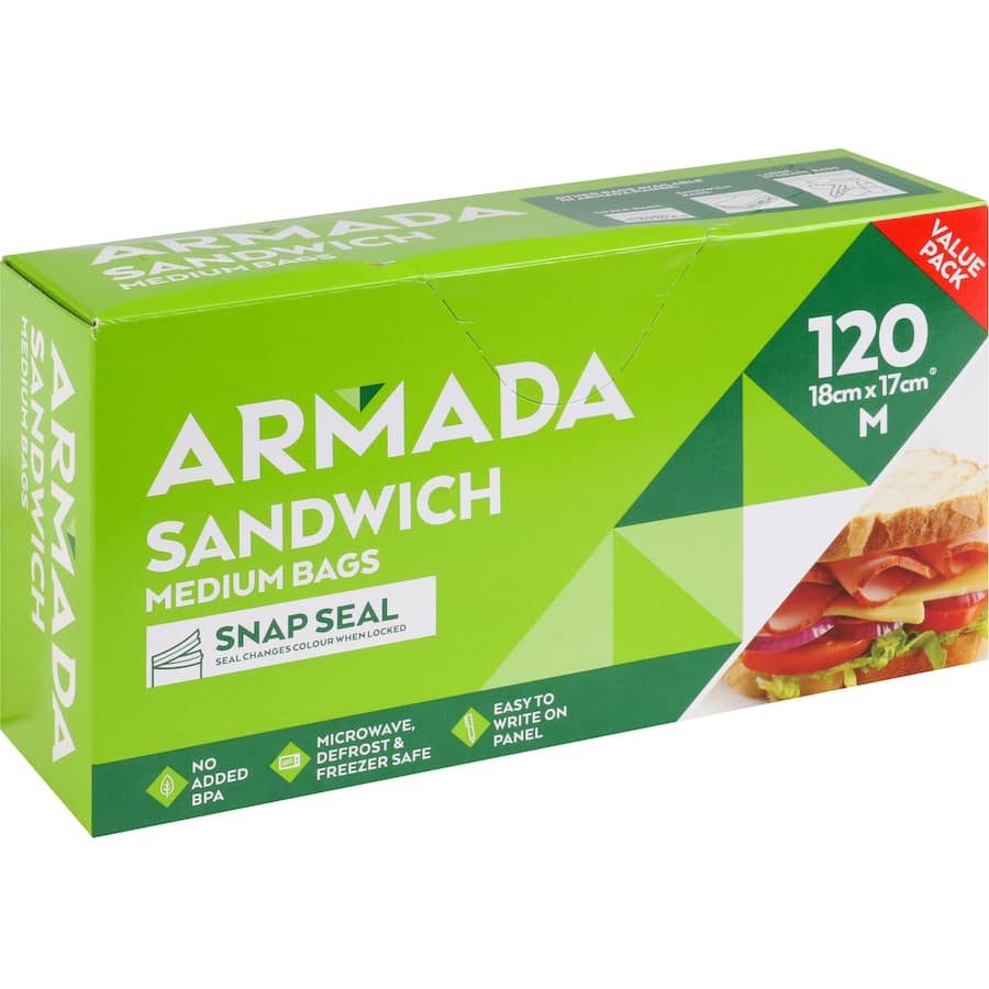 Armada Sandwich Bags 120pack