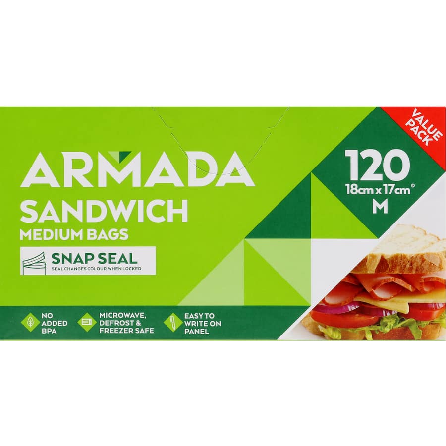 Armada Sandwich Bags 120pack