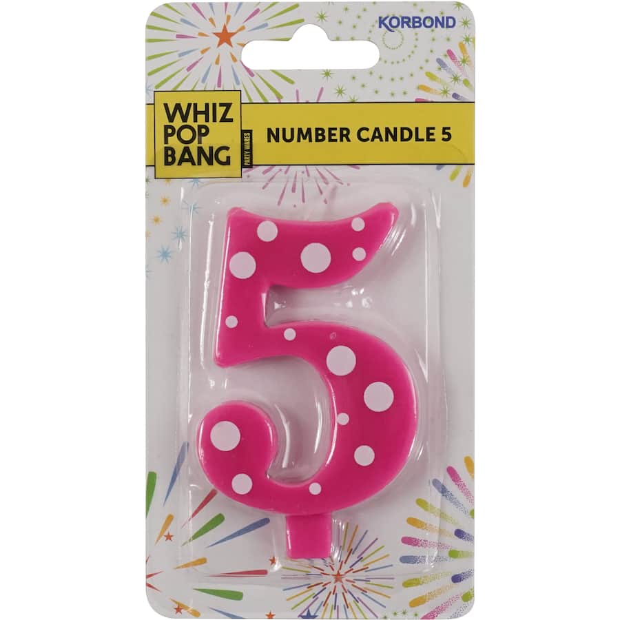 Whiz Pop Bang Candles Number 5: premium scented candle with citrus and earthy notes for relaxation and ambiance.
