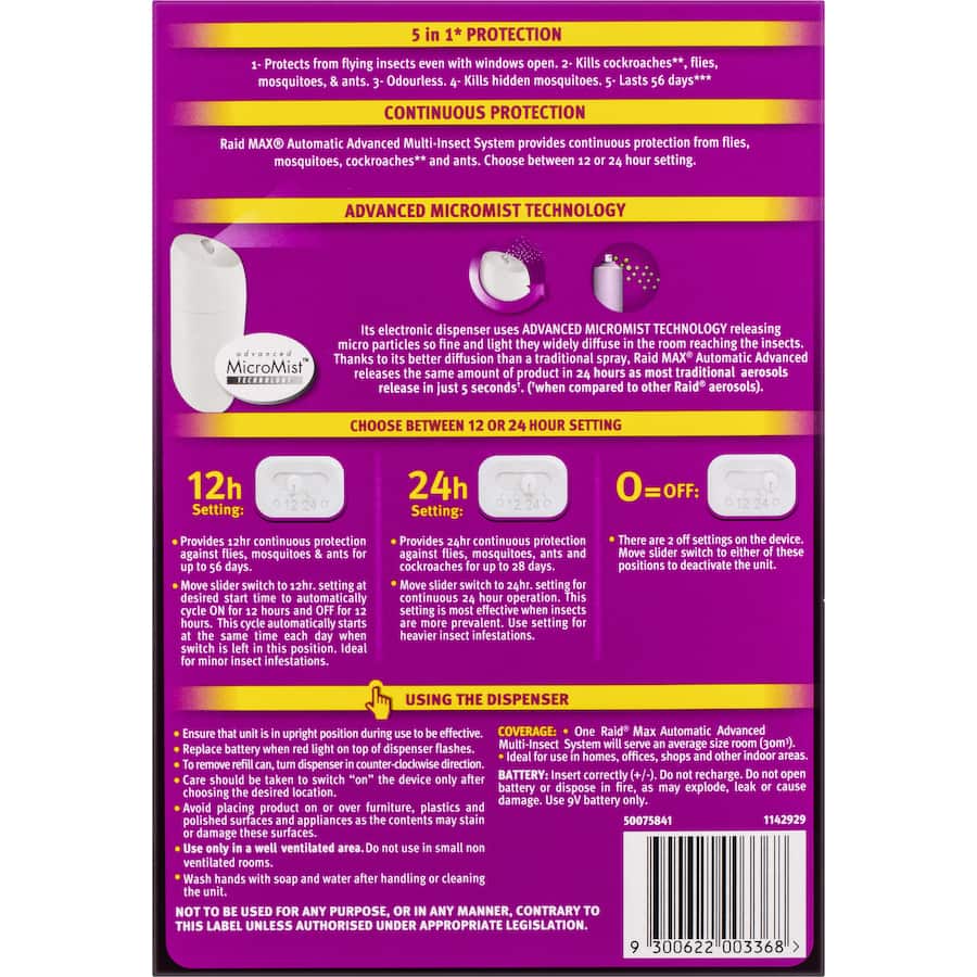 Raid Max Automatic Spray System Advanced Primary 185g