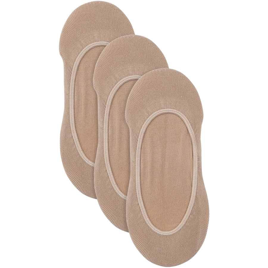 Uw Ladies Invisible Footlets in skin tone, size 9-11, offering comfort, odor control, and a no-show design for versatile footwear.