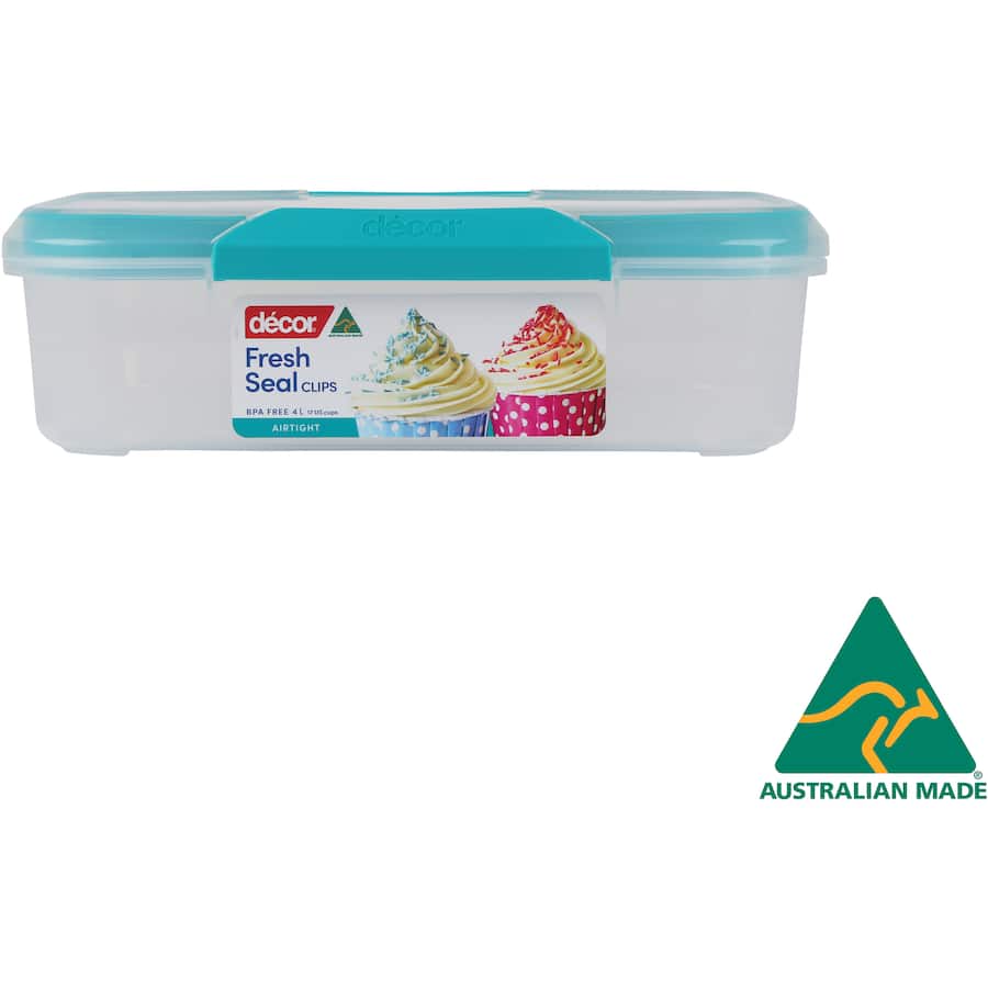 Decor Fresh Seal Container Clips Oblong 4L