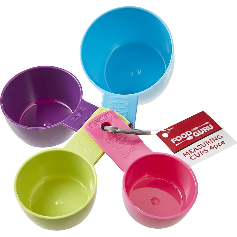 Food Guru Measuring Cups 4pce
