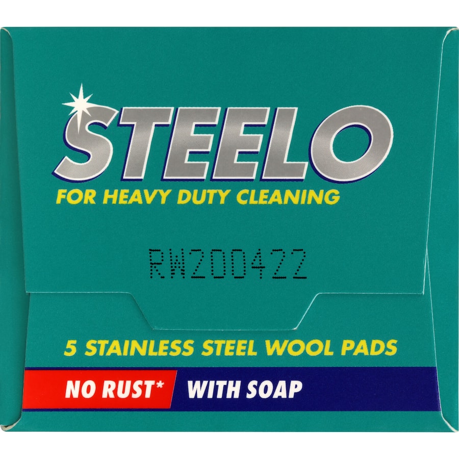 Steelo Stainless Soap Pads: durable, non-rusting pads for heavy-duty cleaning of greasy pots and pans.