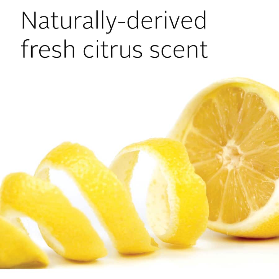 Eco-friendly fabric softener with refreshing citrus scent, gentle on skin, and biodegradable for sustainable laundry care.