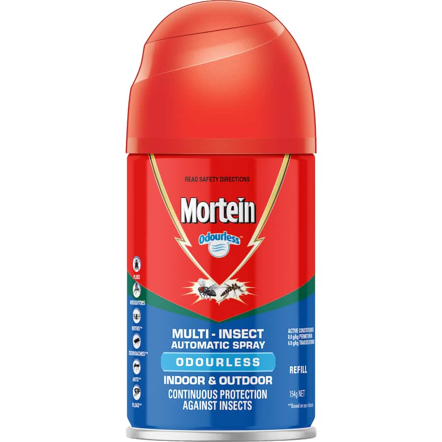 Mortein Automatic Spray System Refill Odourless Indoor Can 154g