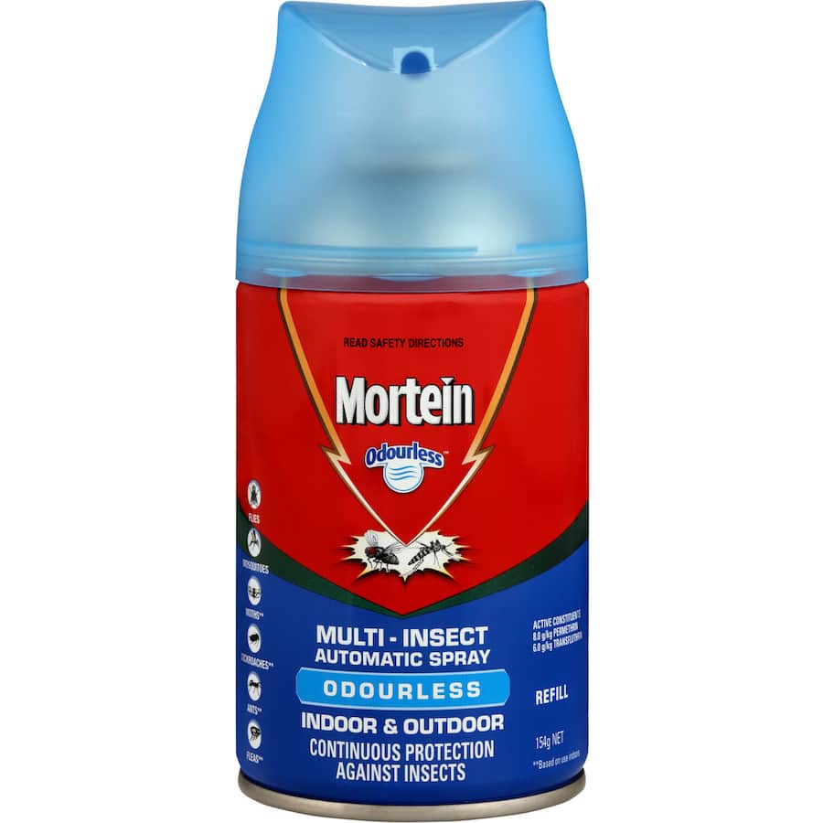 Mortein Automatic Spray System Refill Odourless Indoor Can 154g