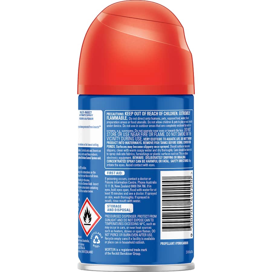 Mortein Automatic Spray System Refill Odourless Indoor Can 154g