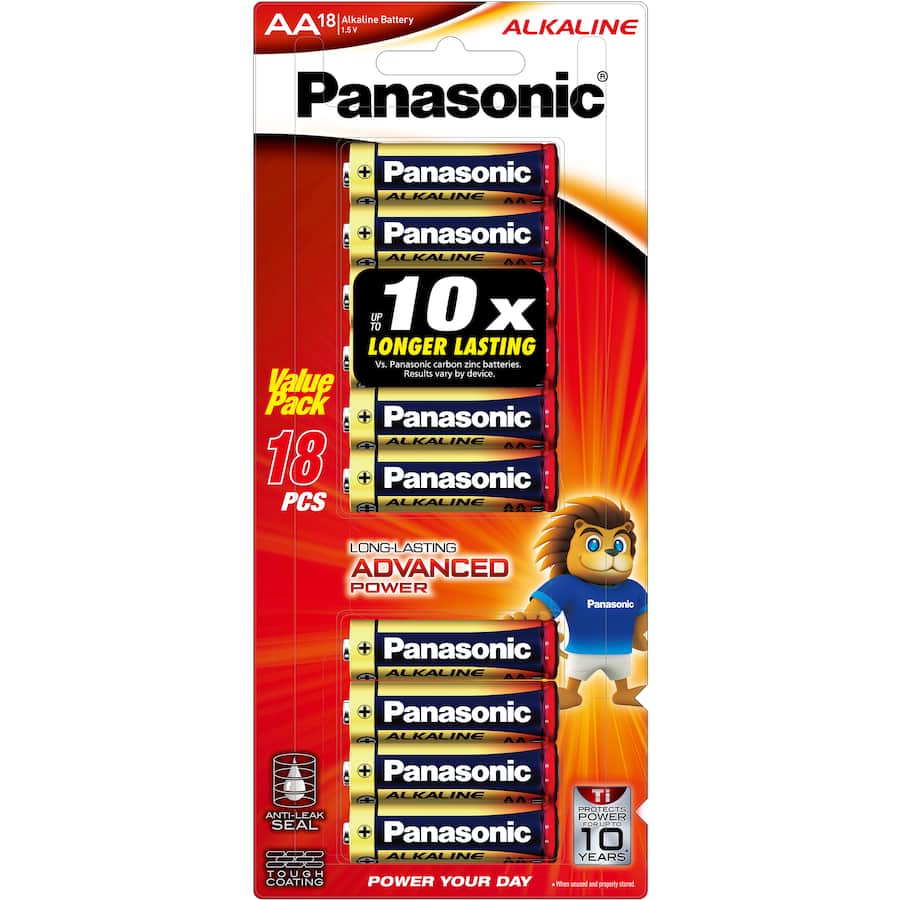 Panasonic Aa Battery Alkaline 18pack