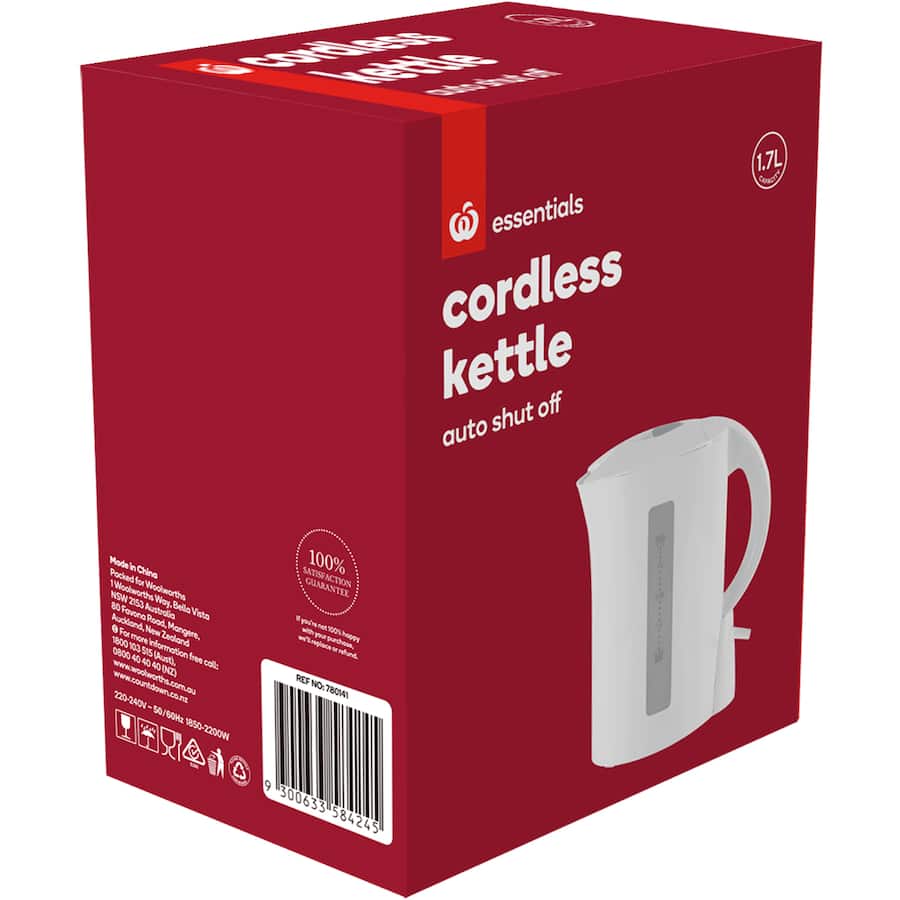 Essentials Kettle Plastic Each 1.7L