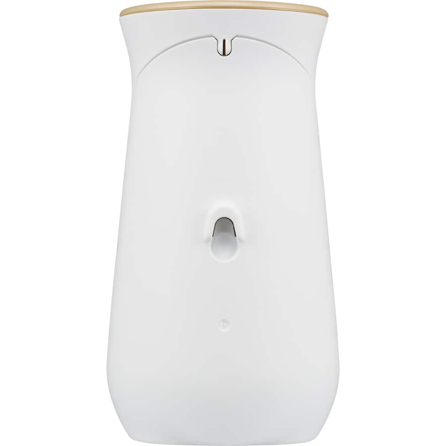 Automatic spray system in pomegranate & cranberry, using motion sensor for bursts of essential oil fragrance.