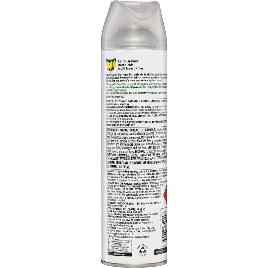 Raid Earth Options Botanicals Insect Control Multi-insect Killer Spray 320g