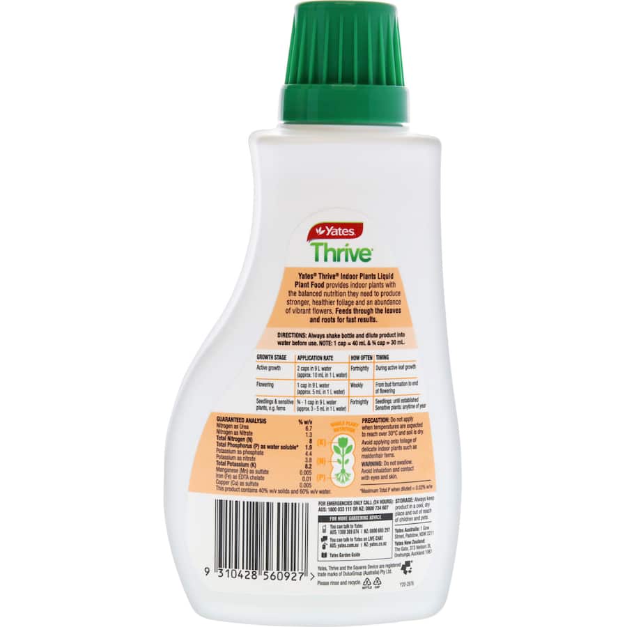 Yates Thrive Indoor Fertiliser Concentrate 500mL