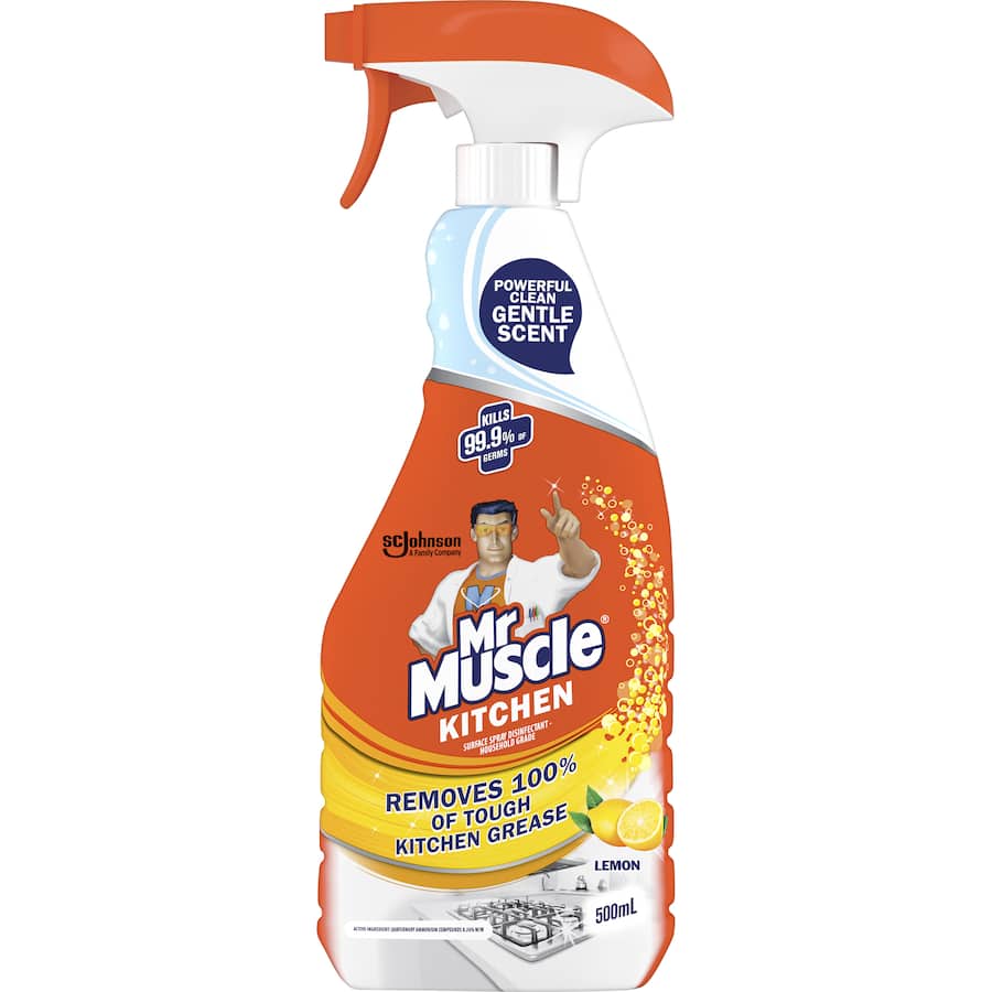 Mr Muscle Ionic Kitchen Spray Lemon Trigger 500mL