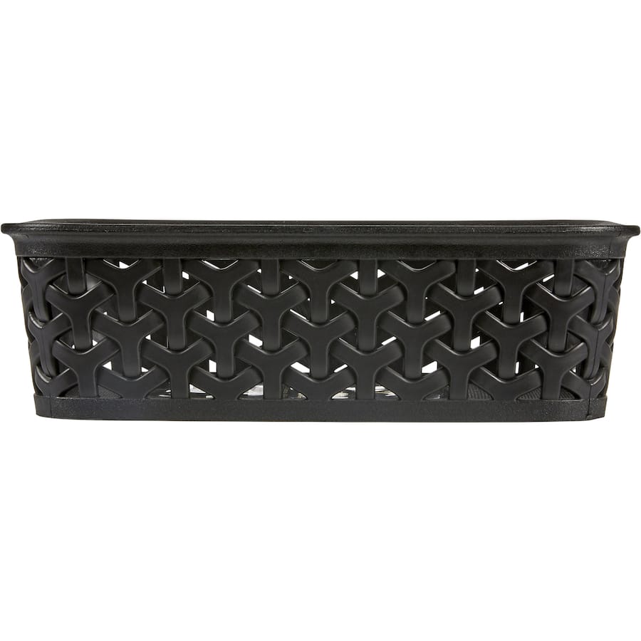 Stylish small weave basket for versatile storage; perfect for pets, books, and paperwork while enhancing home decor.