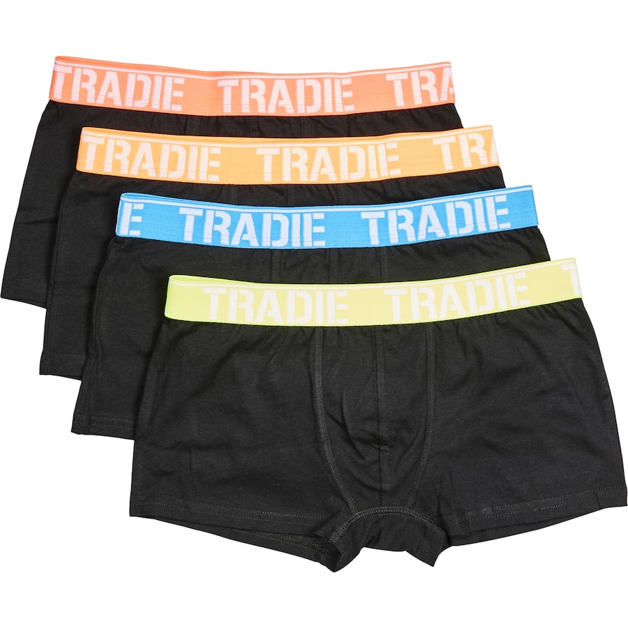 Tradie Kids Underwear Trunk Size 12 To 14 4pack