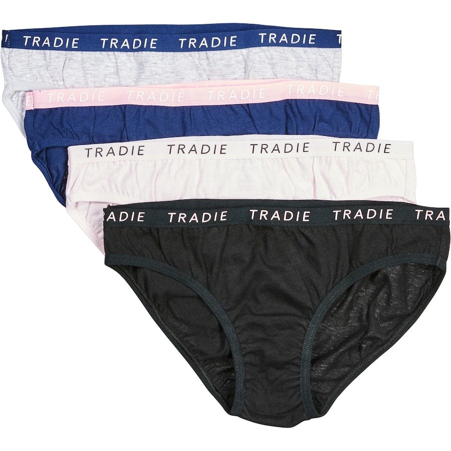 Tradie Kids Underwear Bikini Size 12-14 4pack