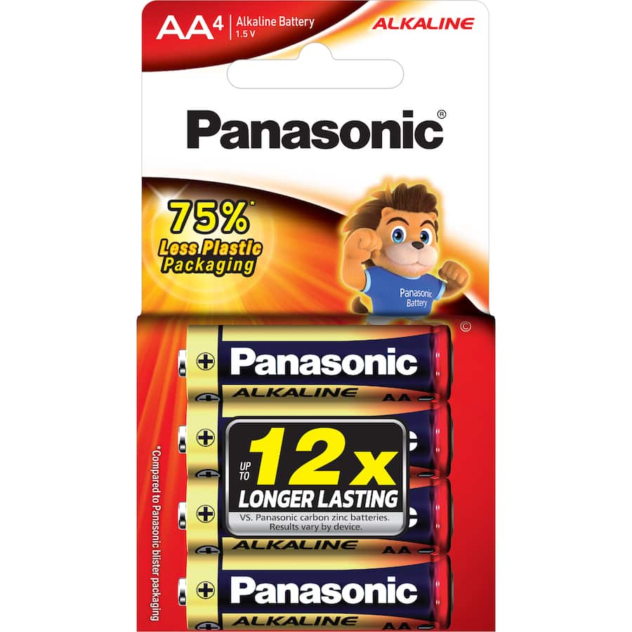 Panasonic Aa Battery Alkaline 4pack