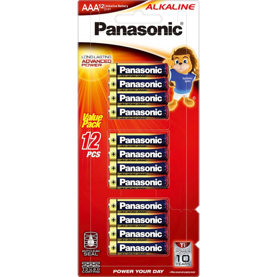 Panasonic Aaa Battery Alkaline 12pack