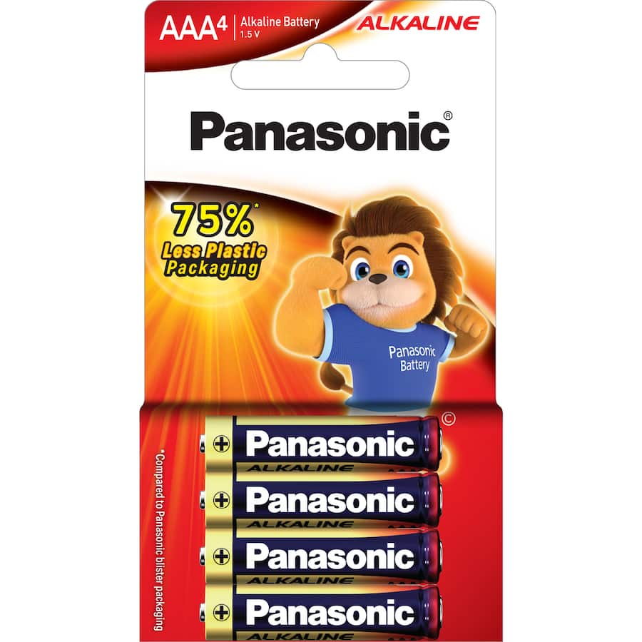 Panasonic Aaa Battery Alkaline 4pack