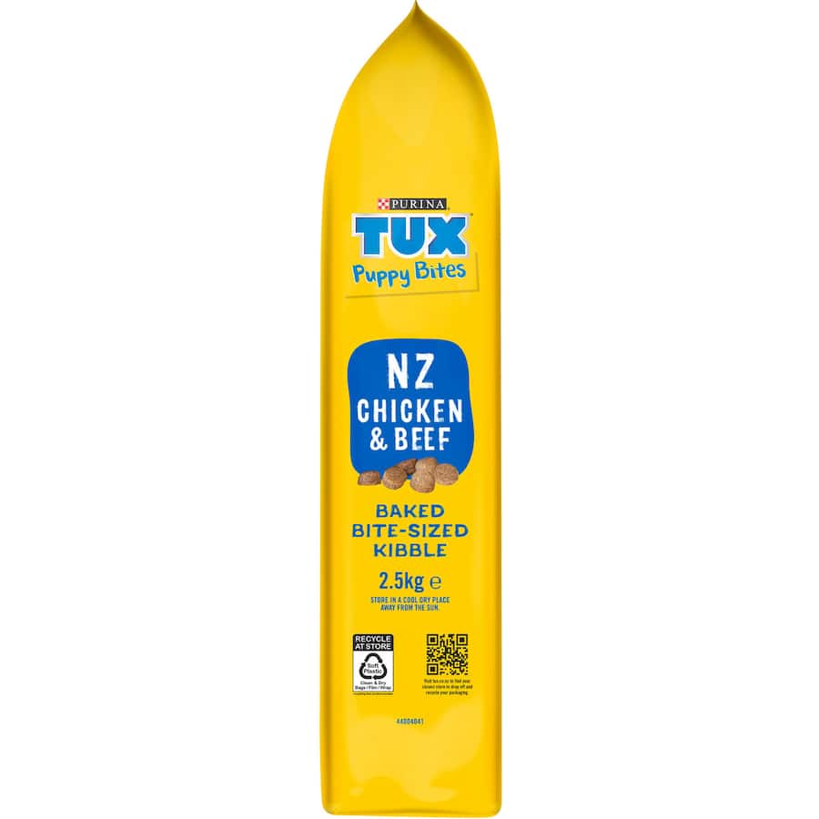 Tux Puppy Bites Dry Dog Food Chicken & Beef Bag 2.5kg