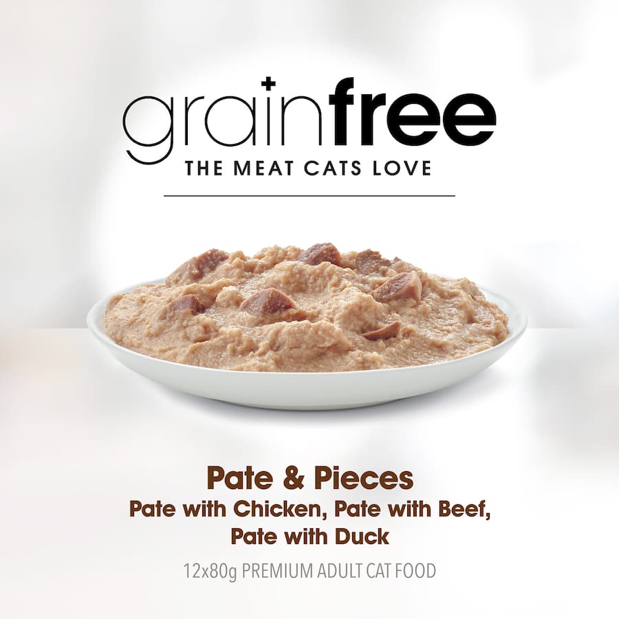 Fussy Cat Wet Cat Food Pate & Pieces Pouches 12x80g