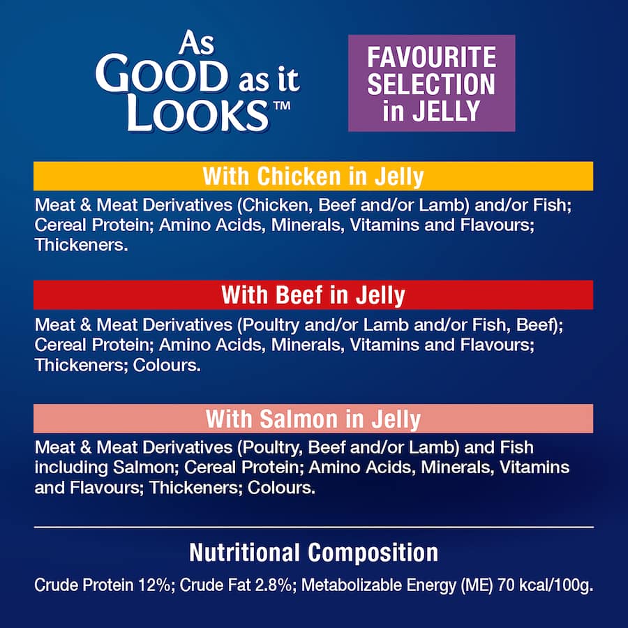 Oscar Wet Cat Food Favourites Selection Jelly Pouch 12x85g