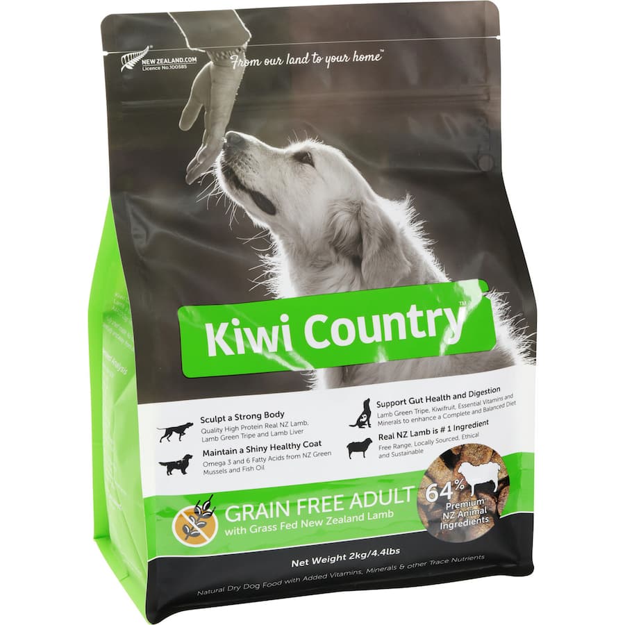 Kiwi Country Dry Dog Food Lamb Bag 2kg