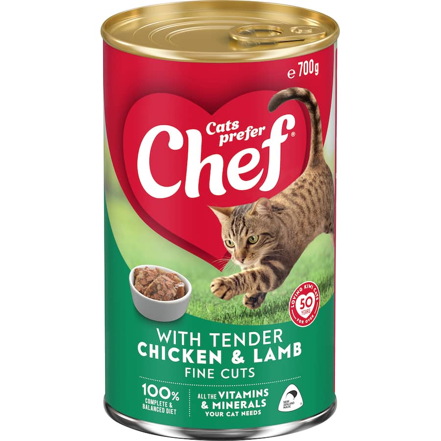 Chef Classic Wet Cat Food Chicken & Lamb Tin 700g