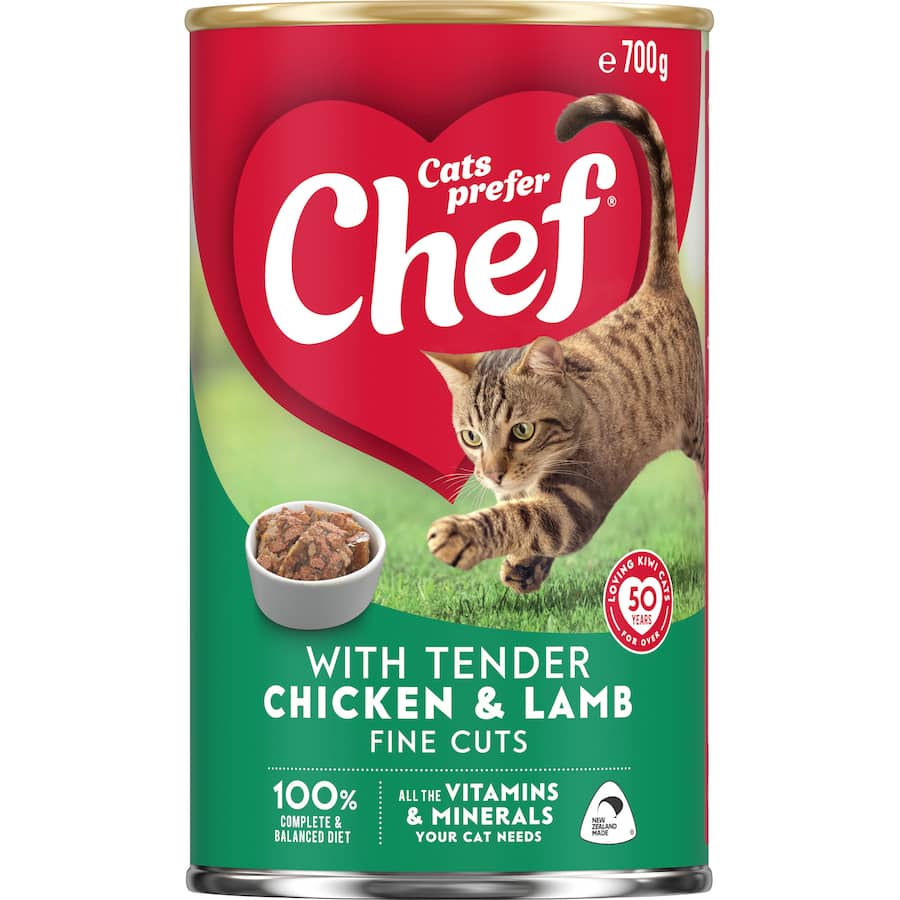 Chef Classic Wet Cat Food Chicken & Lamb Tin 700g