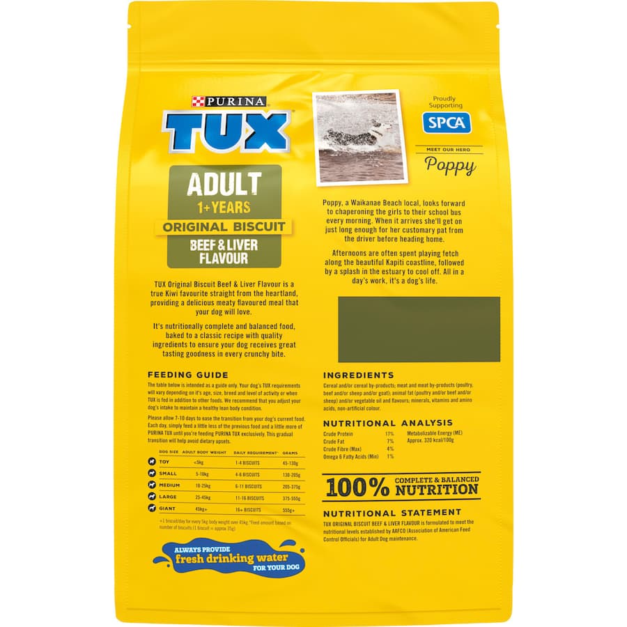 Tux Dry Dog Food Original Biscuit Beef Liver Bag 2.5kg