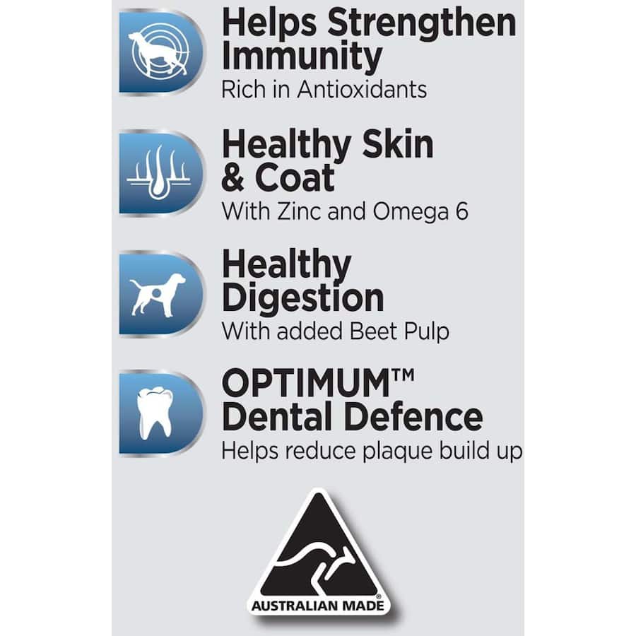 Optimum Dry Dog Food Chicken, Vegetable & Rice Bag 3kg