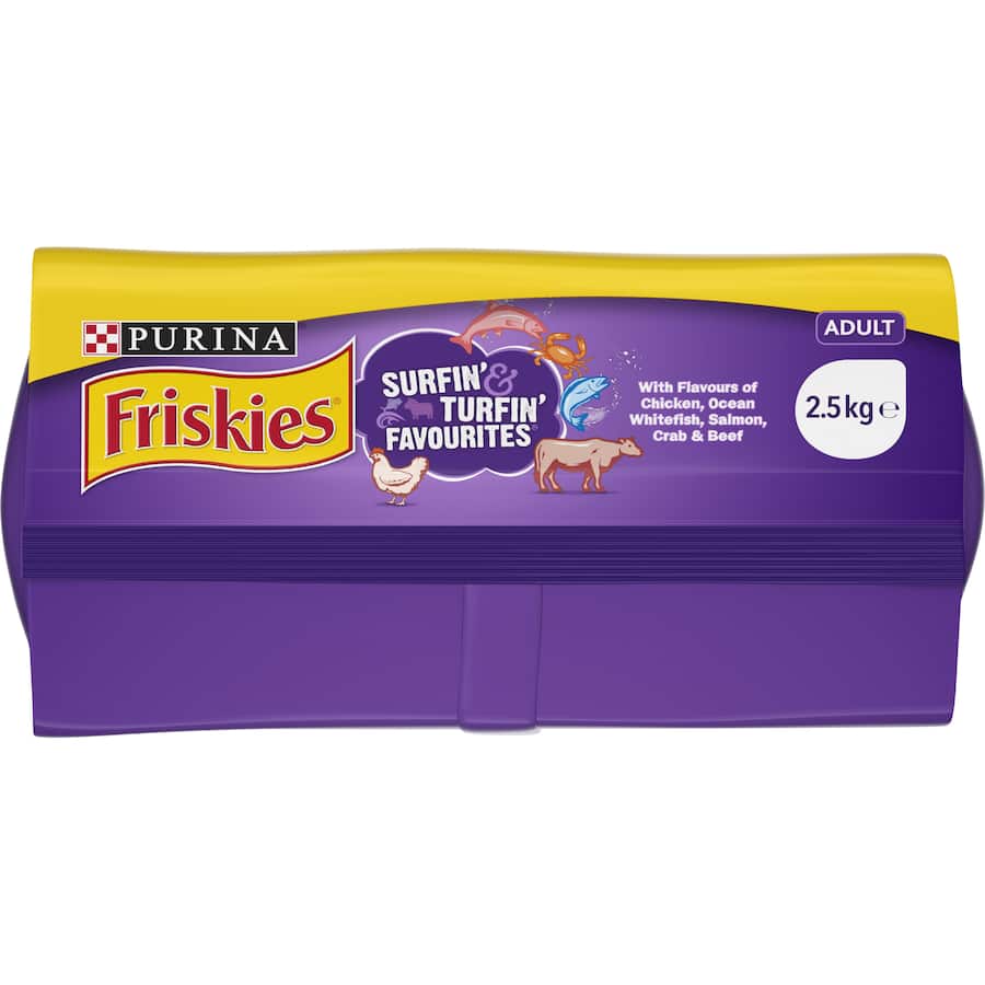 Friskies Dry Cat Food Surfin' & Turfin' Bag 2.5kg