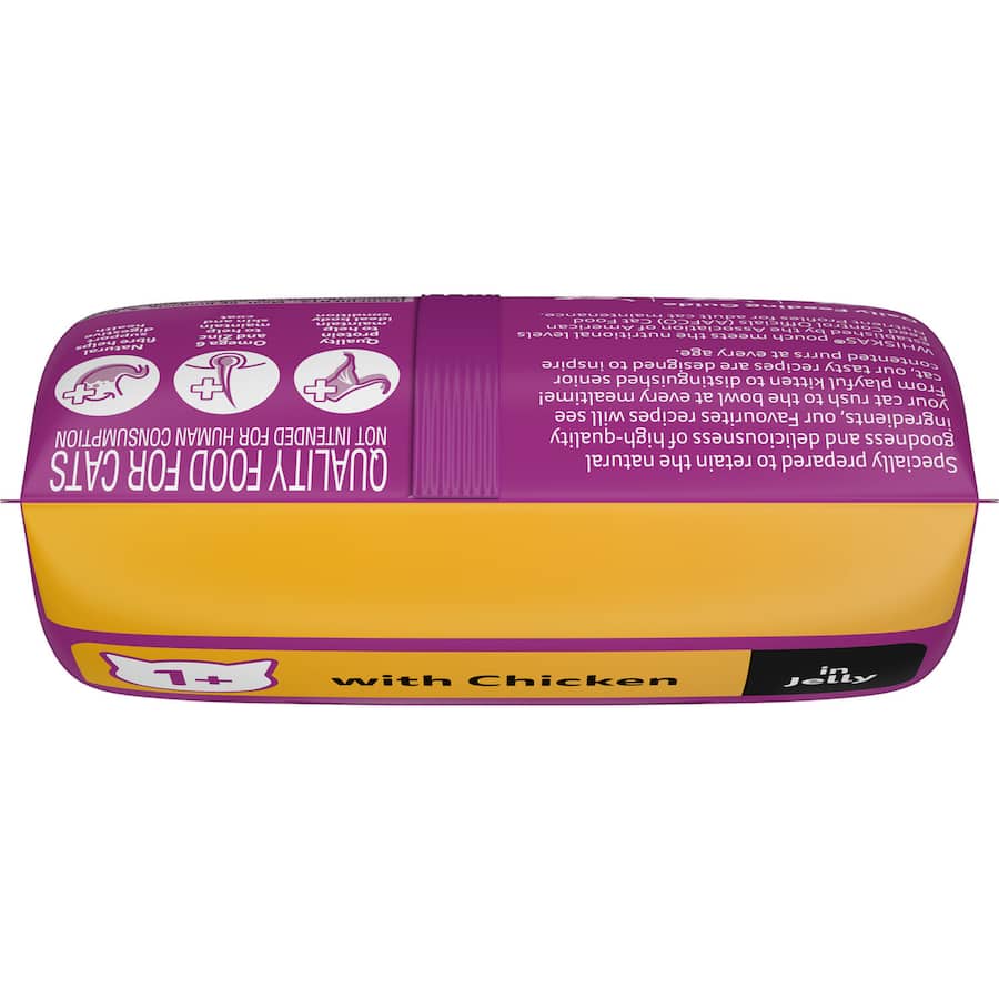 Whiskas Wet Cat Food Chicken Favourites In Jelly Bag 4x85g