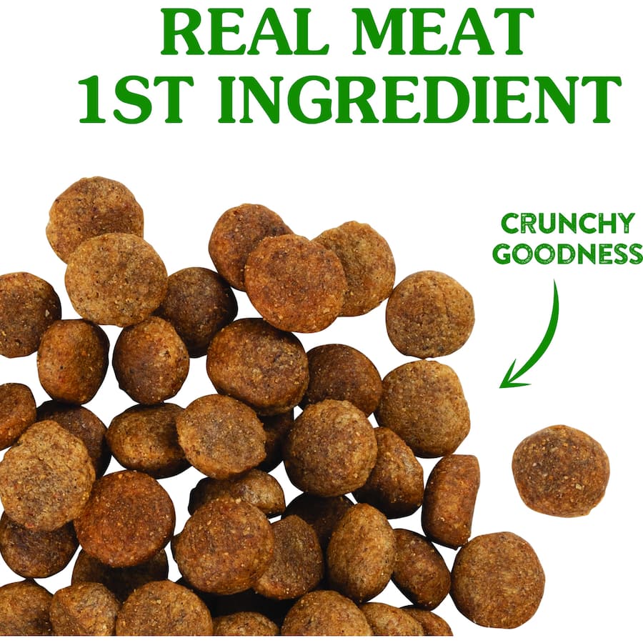 Premium dry dog food featuring kangaroo as the core protein, rich in amino acids for healthy muscles and digestion.