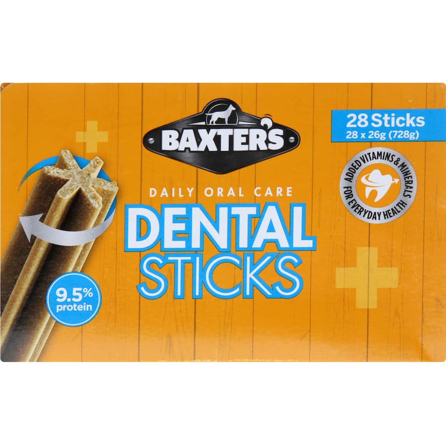 Baxters Large Breed Dog Treats Dental Sticks Box 28pack