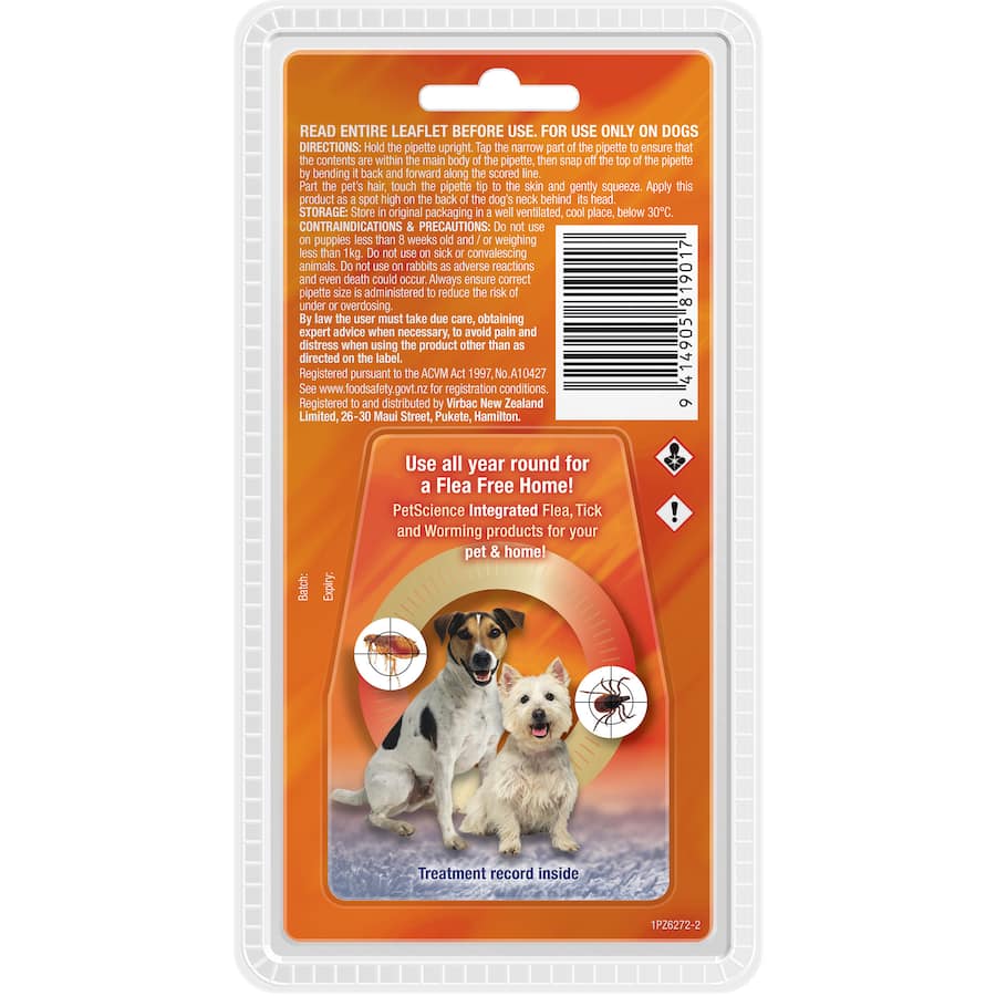 Pet Science Flealine Pet Care Small Dog Flea Treatment 2x0.67mL